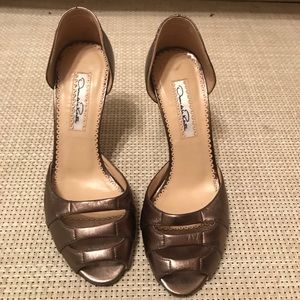 Oscar de la Renta Metalic d’Orsay Pumps